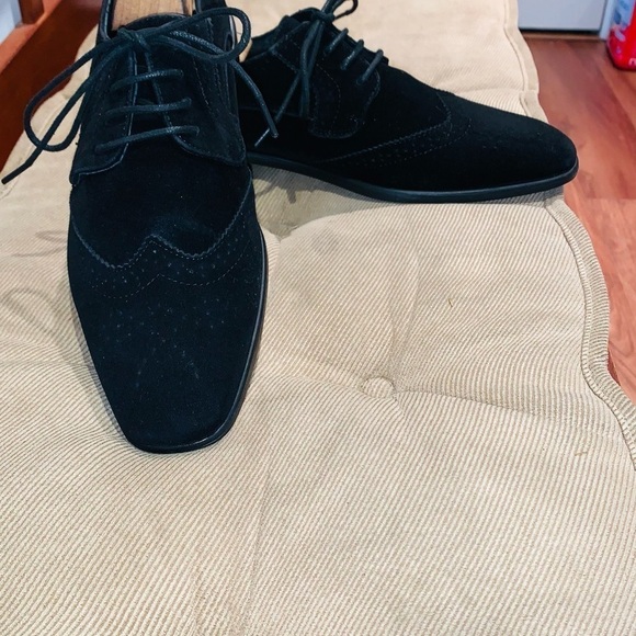 Bravo Faux Suede Dress Oxford Shoes. - Picture 3 of 13